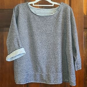 Eileen Fisher reversible top/ sweatshirt
